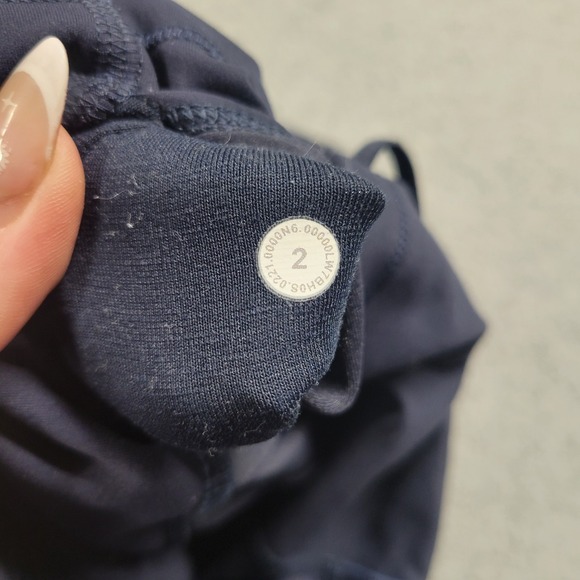 Lululemon Wunder Train High Rise Short Everlux Size 2 True Navy Gym Yoga Running - Picture 8 of 8